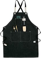 VANTOO Cotton Work Chef Apron with Pockets for Men