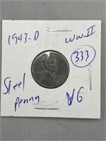 1943 D WWII STEEL PENNY