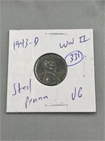 1943 D WWII STEEL PENNY