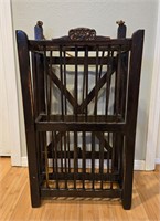 Wood Hanging or Free Standing Storage Rack