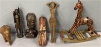 Ethnographic Wood Carving Lot Collection