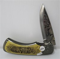 Large one blade Made in China folding knife.