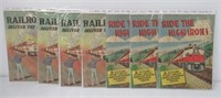 Cool 1950's 9pc lot of NOS railroad comic books!