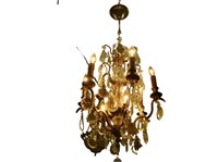 TOC six light French crystal chandelier