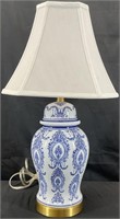 Blue & White Ginger Jar Lamp