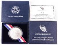 Coin 2012 Star Spangled Banner Silver Dollar