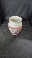 Handpainted Stoneware Cannister, No Lid