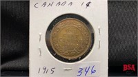 1915 Canadian large penny