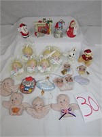 Ceramic Christmas Tree Ornaments - Angel Ornaments