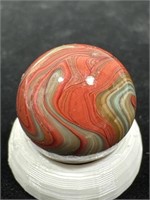 Sammy Mountain swirl marble with oxblood 5/8” NM