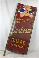 Vintage Sunbeam Bread Metal Sign