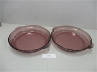 Set of 2 Pyrex 10" Purple Pie Plates