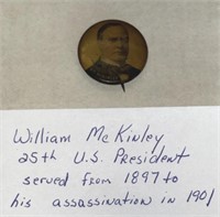 WILLIAM KINLEY PRESIDENTIAL CAMPAIGN BUTTON
