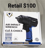 Vaper Air Impact Wrench 1/2" Drive New In Box $100