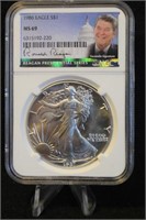 1986 Ronald Reagan 1oz .999 Silver Eagle