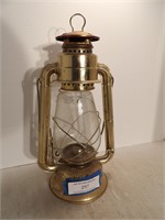 Dietz Junior Brass Kerosene Lamp (Broken Globe)