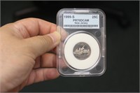 A Grade PR70 DCAM 1999-S Quarter