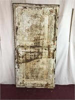 Two Piles Of Antique Metal Ceiling Tile, One Sheet