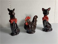 (3) Ceramic Decorative Animals