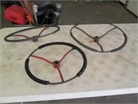 (3) Tractor Steering Wheels