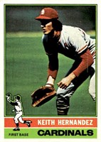 1976 Topps #542 Keith Hernandez EX