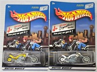 2 Hot Wheels Jiffy Lube 2000 Blast Lane Motorcycle