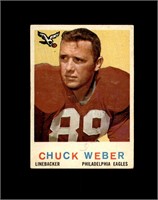 1959 Topps #94 Chuck Weber VG to VG-EX+