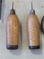 Antique Wood Handle Shoemaker Or Carpenter Awls