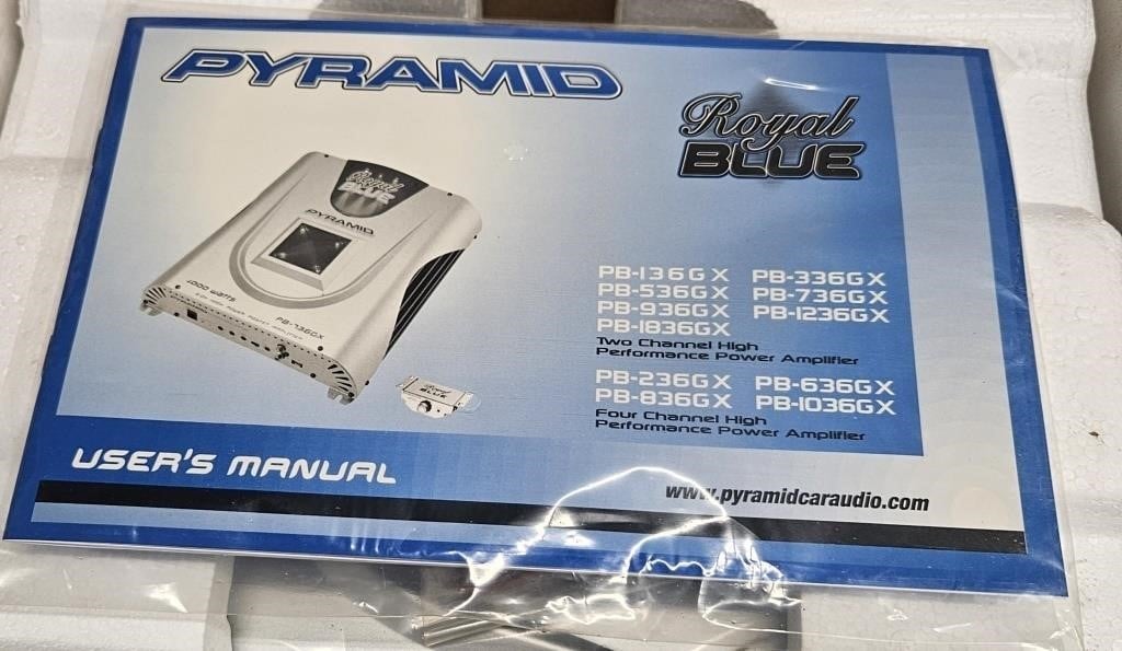 Pyramid Royal Blue Amplifier Model PB-236GX 4
