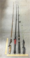 4 fishing rods-no reels