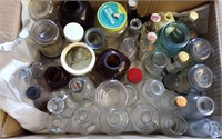 41 Vintage & Antique Glass Bottles +Jars Hocking +