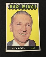 1965 Topps Hockey Card Sid Abel