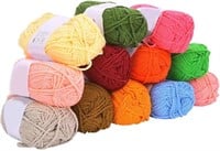 Cotton Mini Yarn, Assorted Colors Yarn, Crochet Th