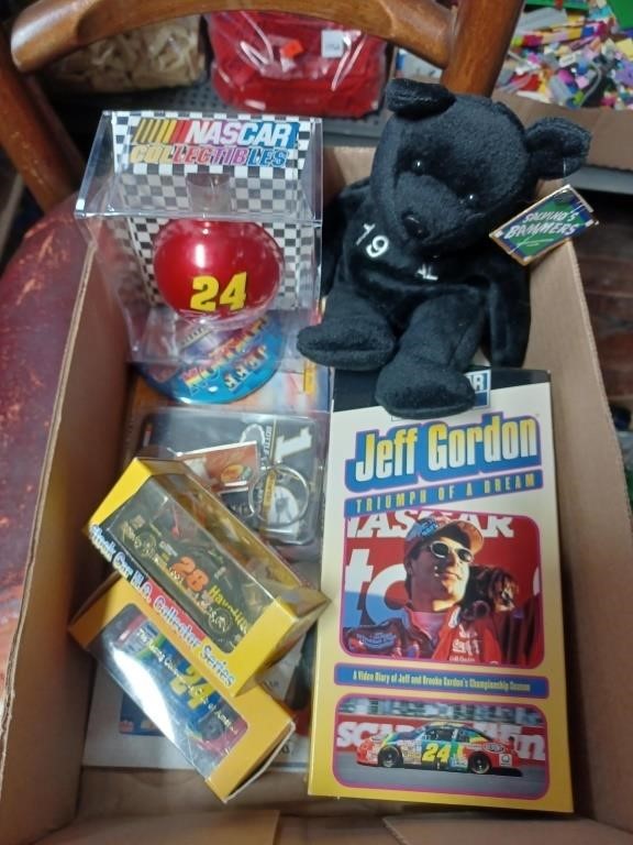 Box Lot of Collector Racing Items-  Ornament ,
