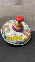 Vintage 1984 The Biskitts Tin Spinning Top