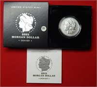 2021 D Morgan Silver Dollar - Box & COA