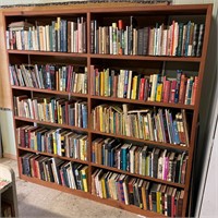 Dark pine double bookcase (no books incl)(TR)