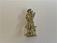 Revolutionary War Patriot Pin *Gold Colored*