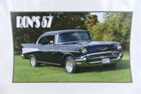 Ron's 57 Chevrolet Print on Plastic Board