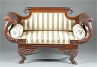 American Empire Settee