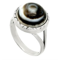 Sterling Silver Evil Eye Ring