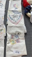 Embroidered pillowcases