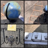 A Globe, Racks, Sconces, Baby Book & Ikea