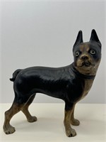 Vintage Antique Boston Terrier Cast Iron Figurine
