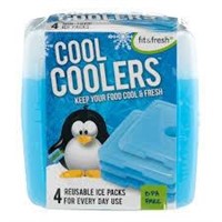 Fit & Fresh 4 Pack Ice Packs