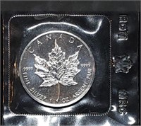 1988 Canada 1oz Silver Maple Leaf in Mint Packet