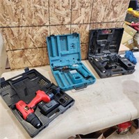 12V Cordless Drill Working, 2 - As Is Drills