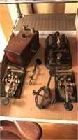 FLAT OF ASST TELEGRAPH PARTS/ ACCESSORIES