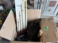 Misc. fishing items, tools, assorted box full