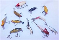 11 vintage fishing lures: Rapala jointed - Fred